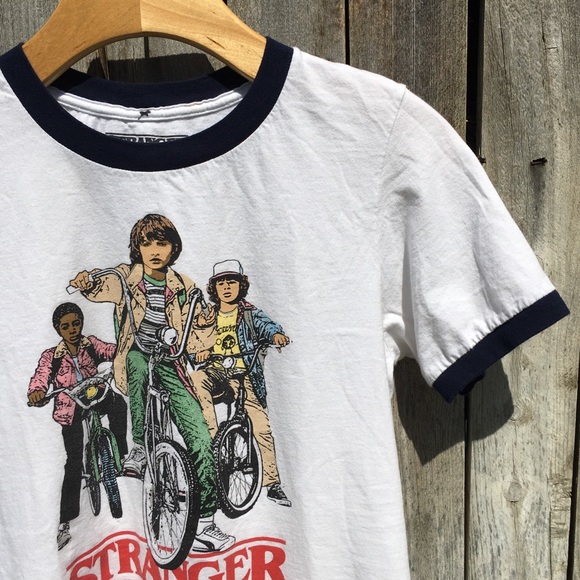 Stranger Things Ringer Graphic Tee White S - Picture 4 of 7
